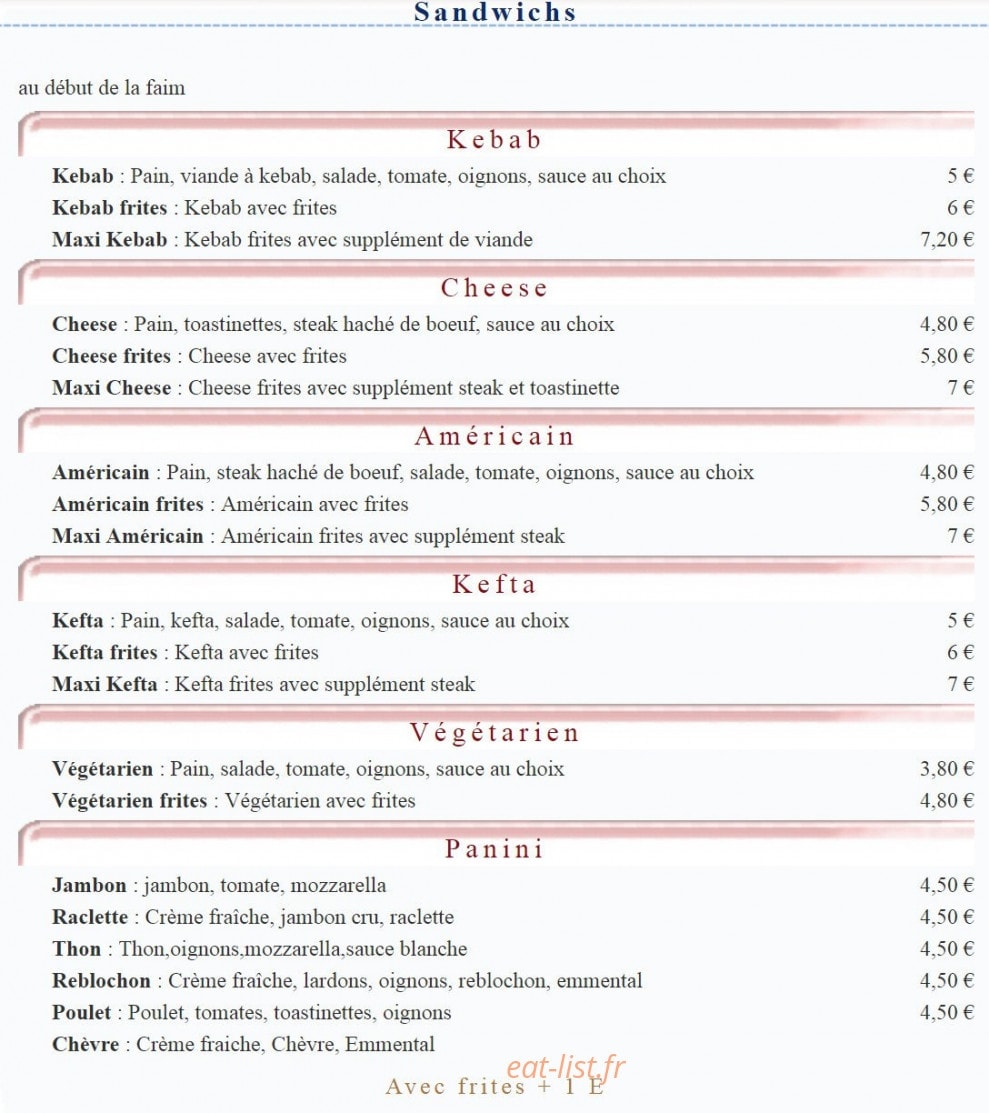 Au Debut de la Faim — carte page 3