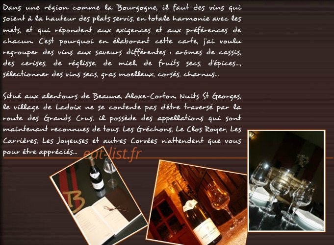La Buissonnière — carte page 1