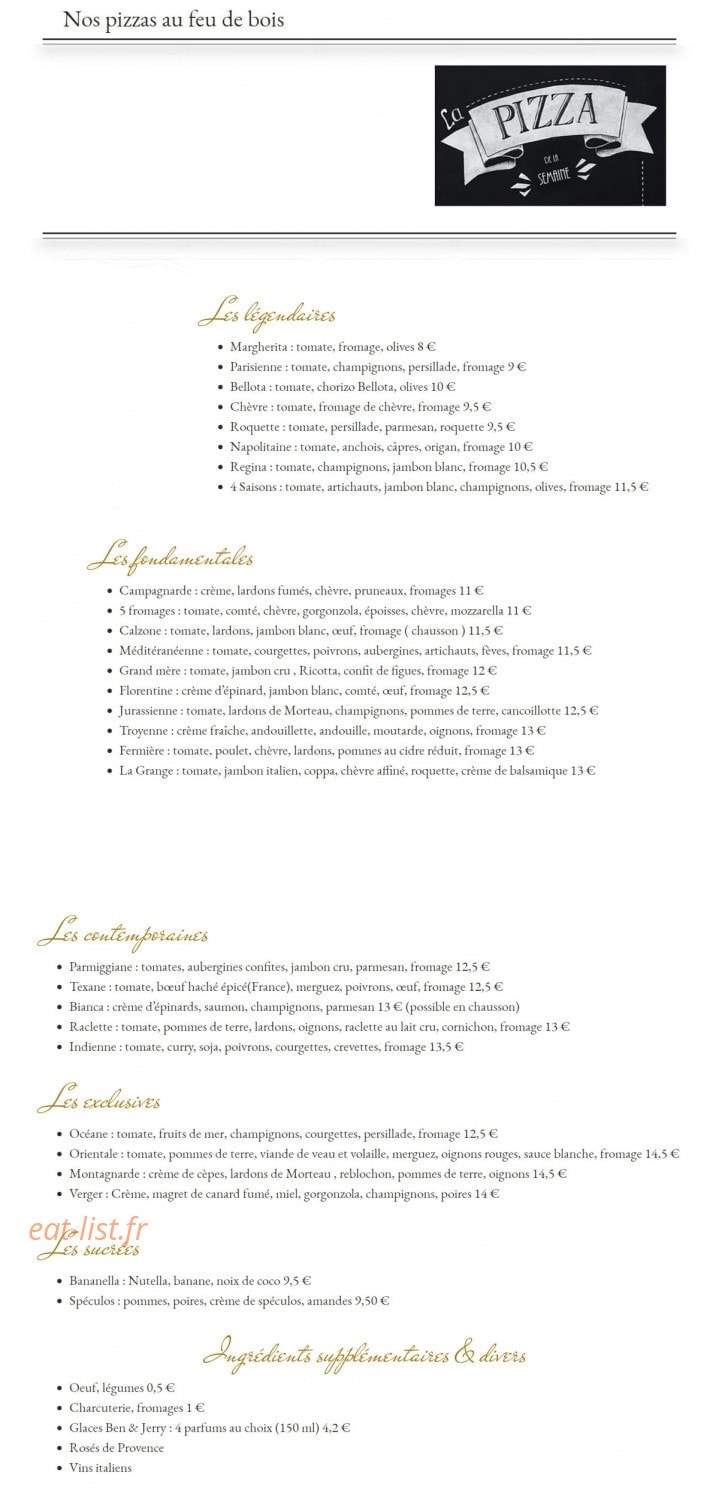 La Grange — carte page 1