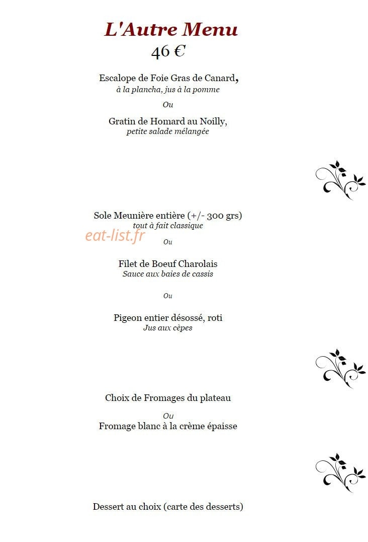 Les Terrasses de Corton — carte page 4