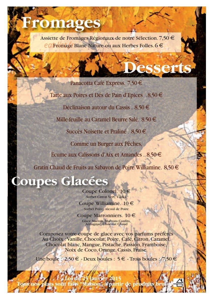 Les Marronniers d'Arc — carte page 4