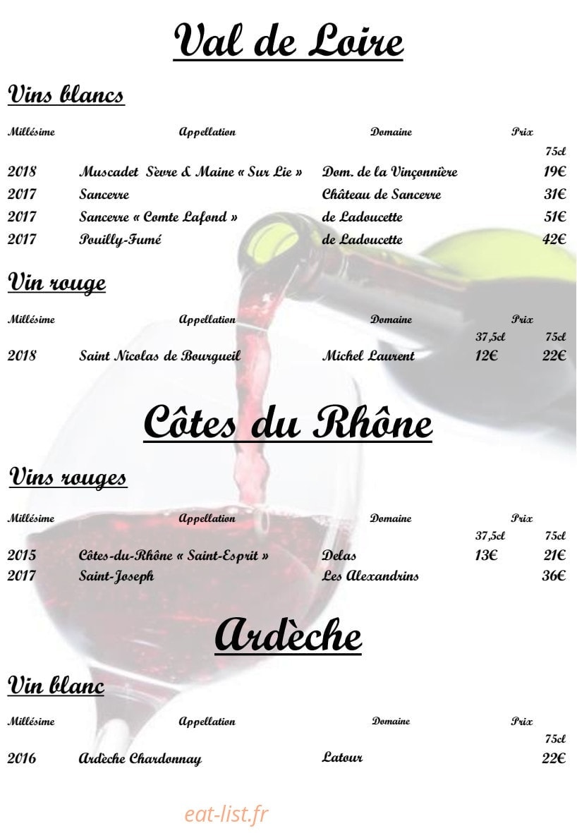 Les Marronniers d'Arc — carte page 12