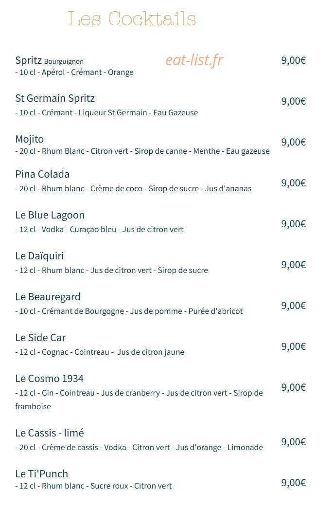 La Table de Beauregard — carte page 2