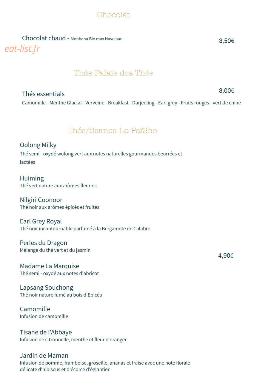La Table de Beauregard — carte page 12