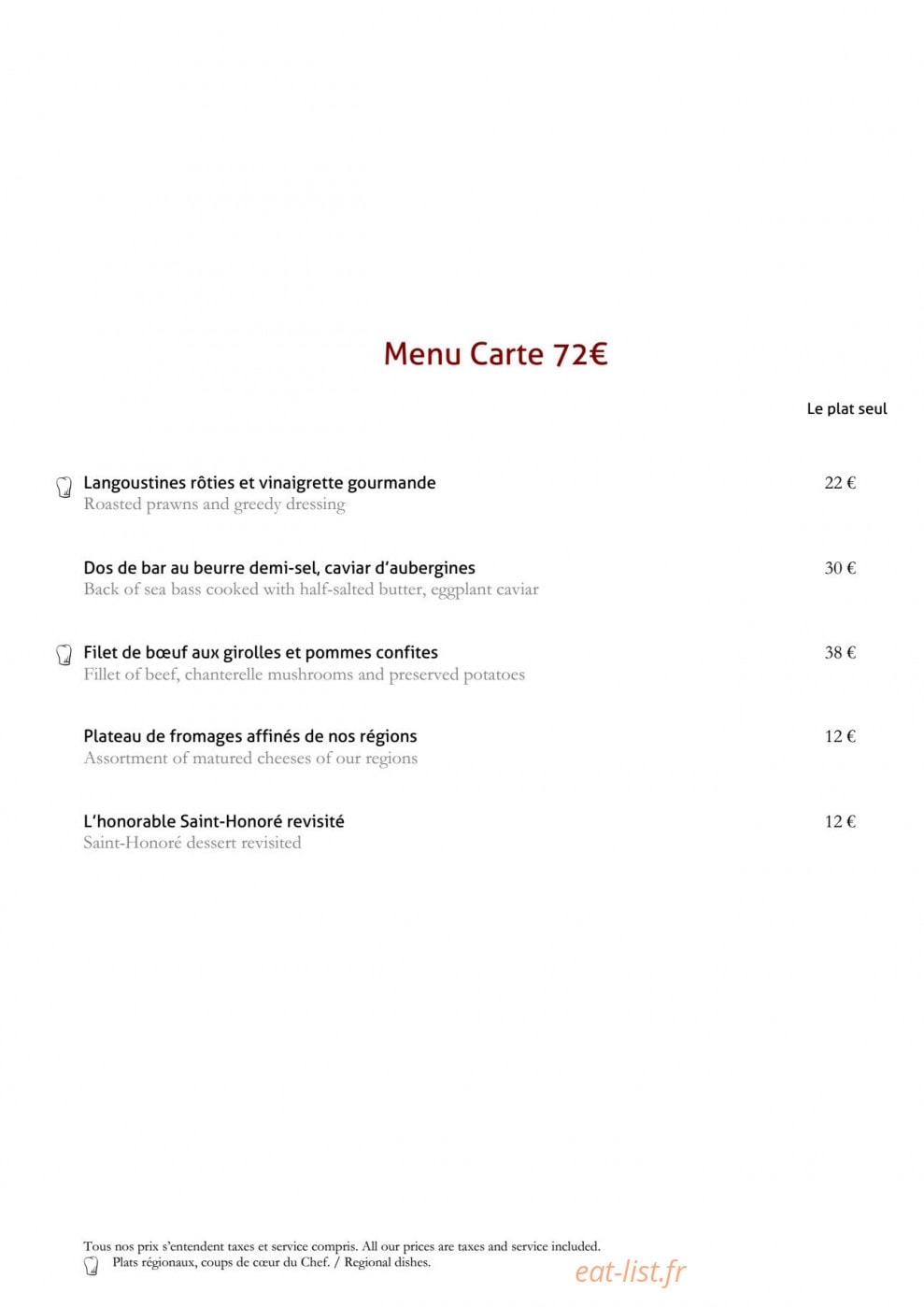 Le Clos Prieur — carte page 2