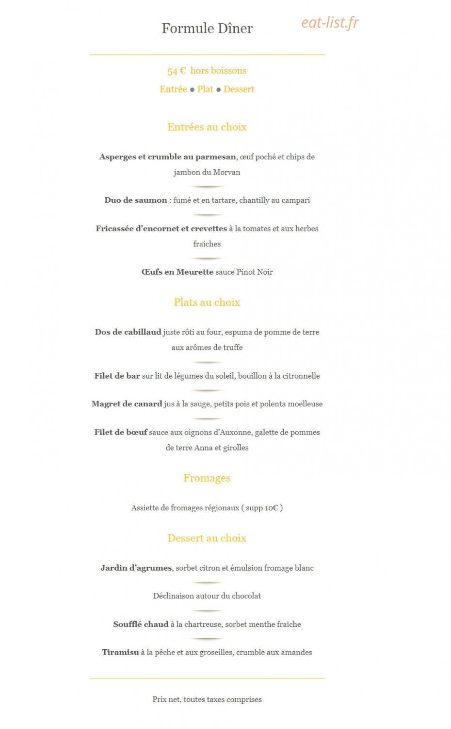 Le Clos Prieur — carte page 2
