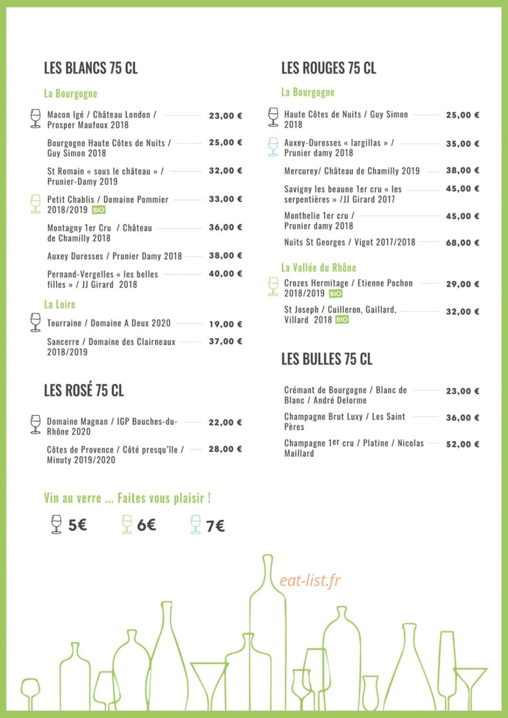 La Table du Carré — carte page 4