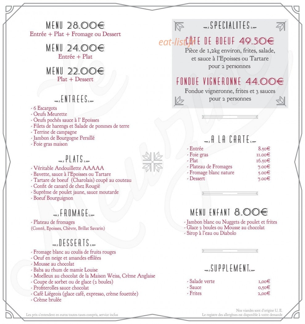 Le Meuzinc — carte page 1