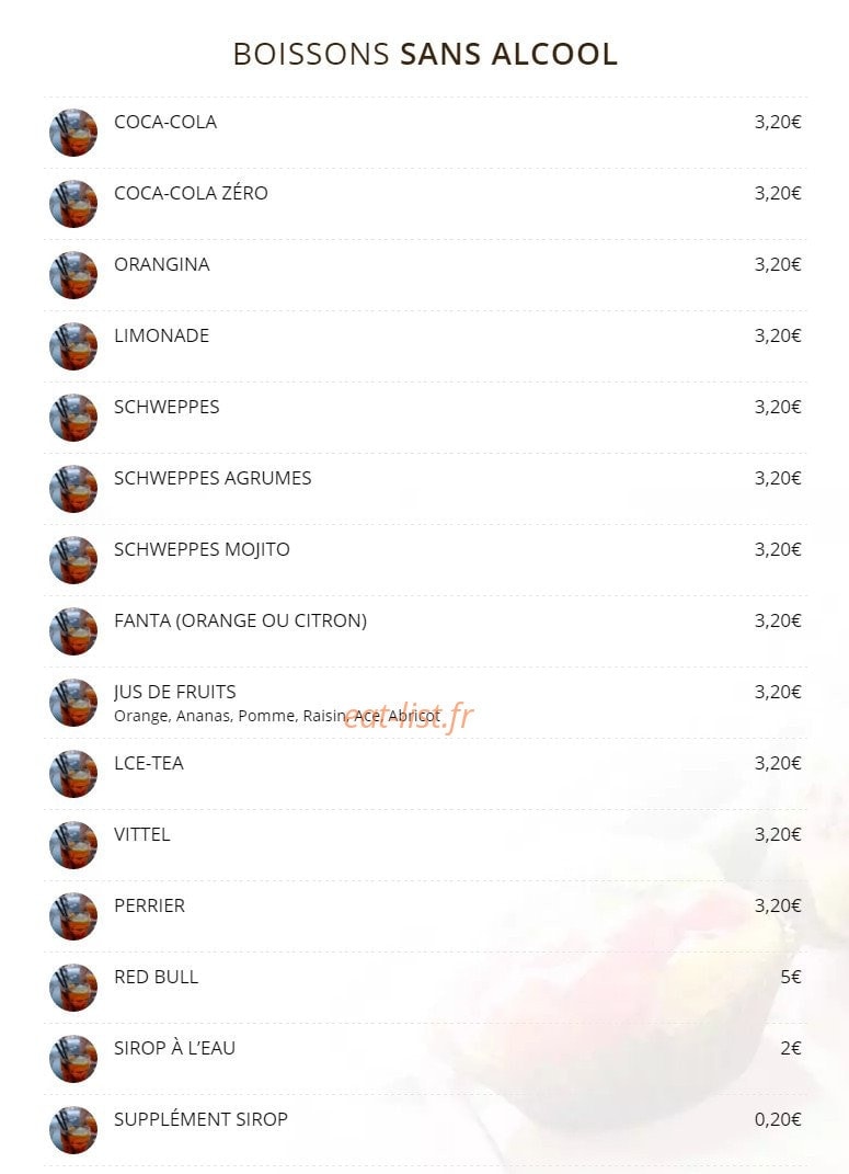 O'Bar@20 — carte page 10