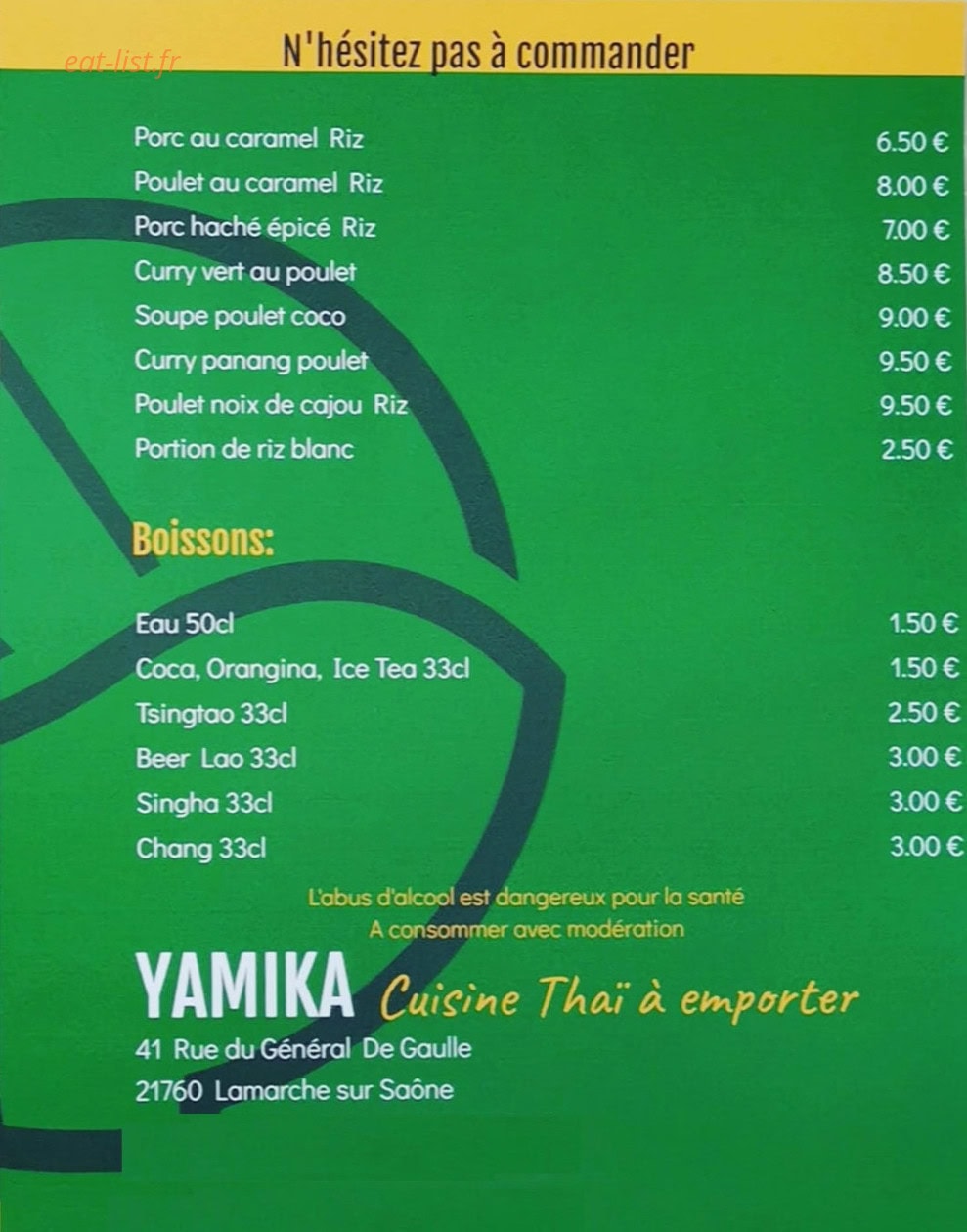 Yamika — carte page 2