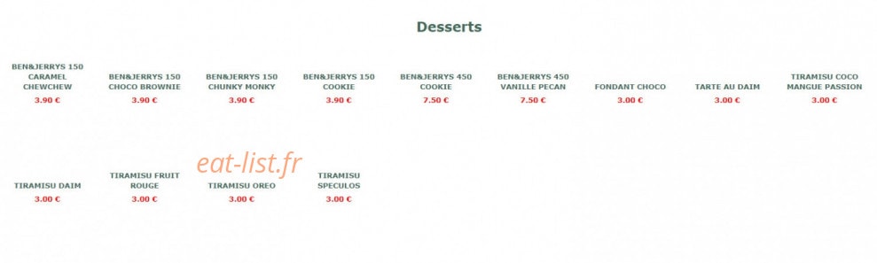 La Cabane à Pizza — carte page 9