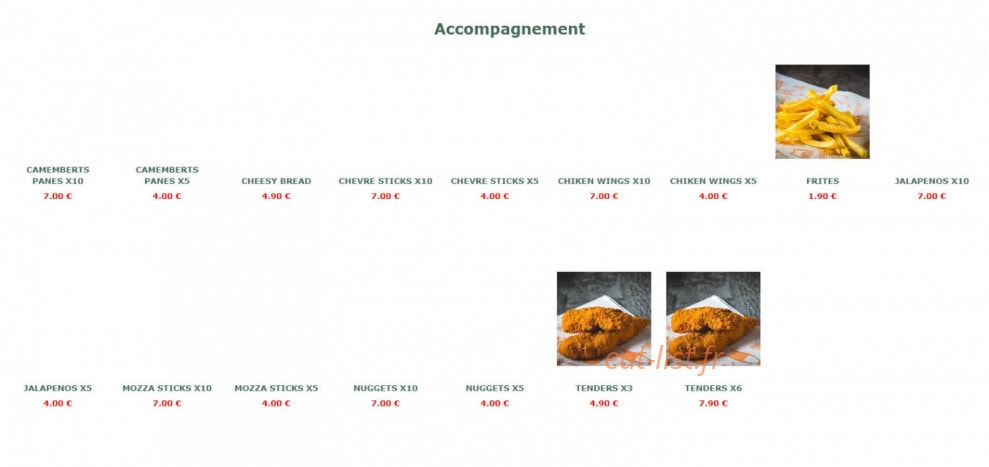 La Cabane à Pizza — carte page 6