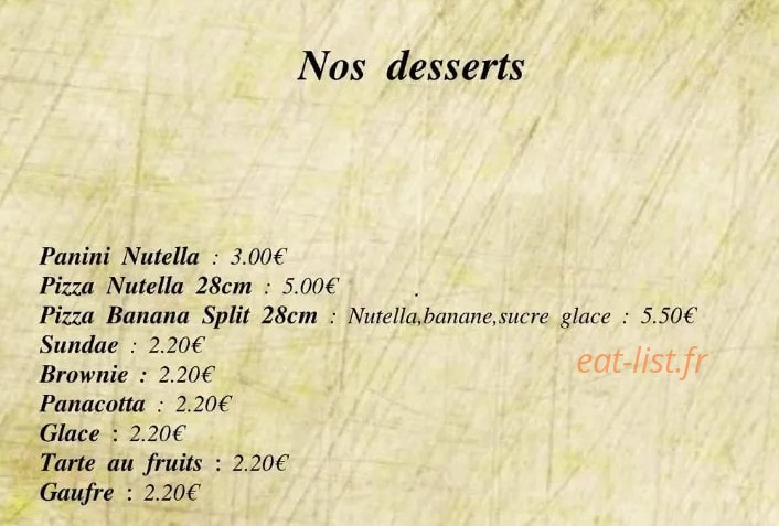 Pizza Saint Sauveur — carte page 4