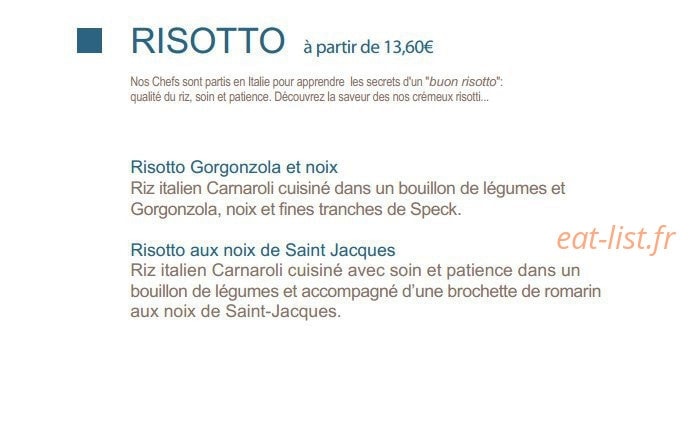 Il Ristorante — carte page 3