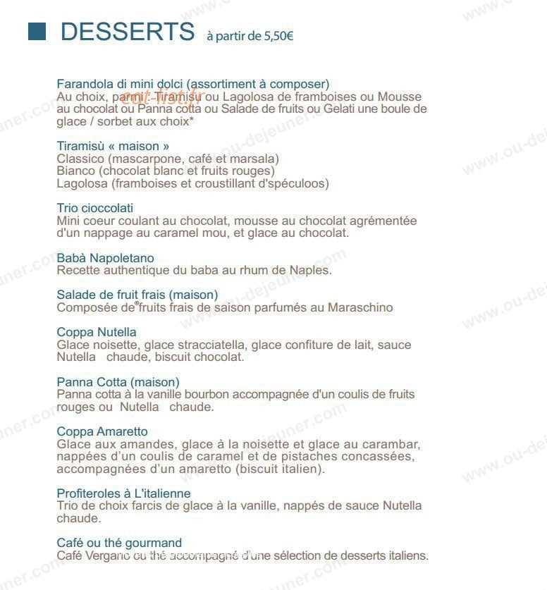 Il Ristorante — carte page 8