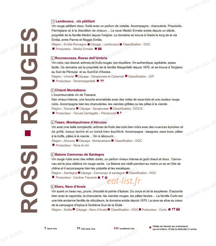 Il Ristorante — carte page 11