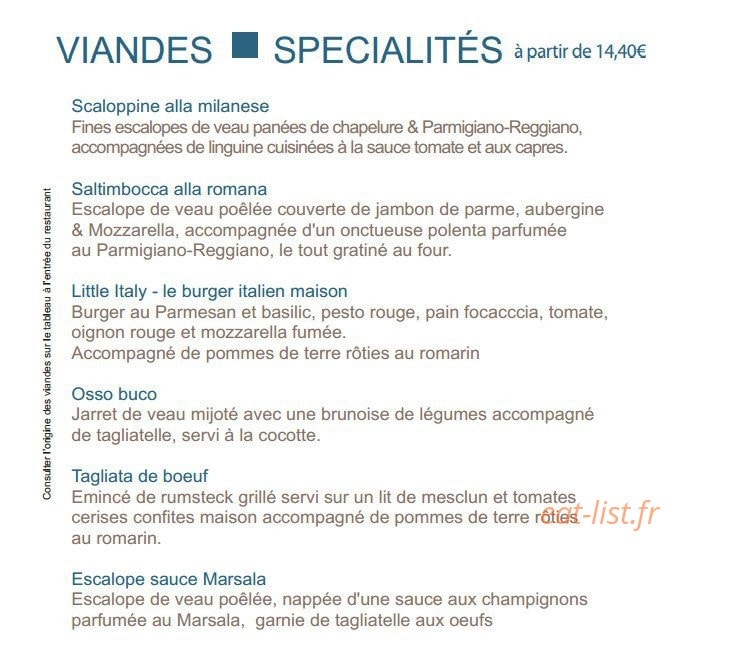 Il Ristorante — carte page 6