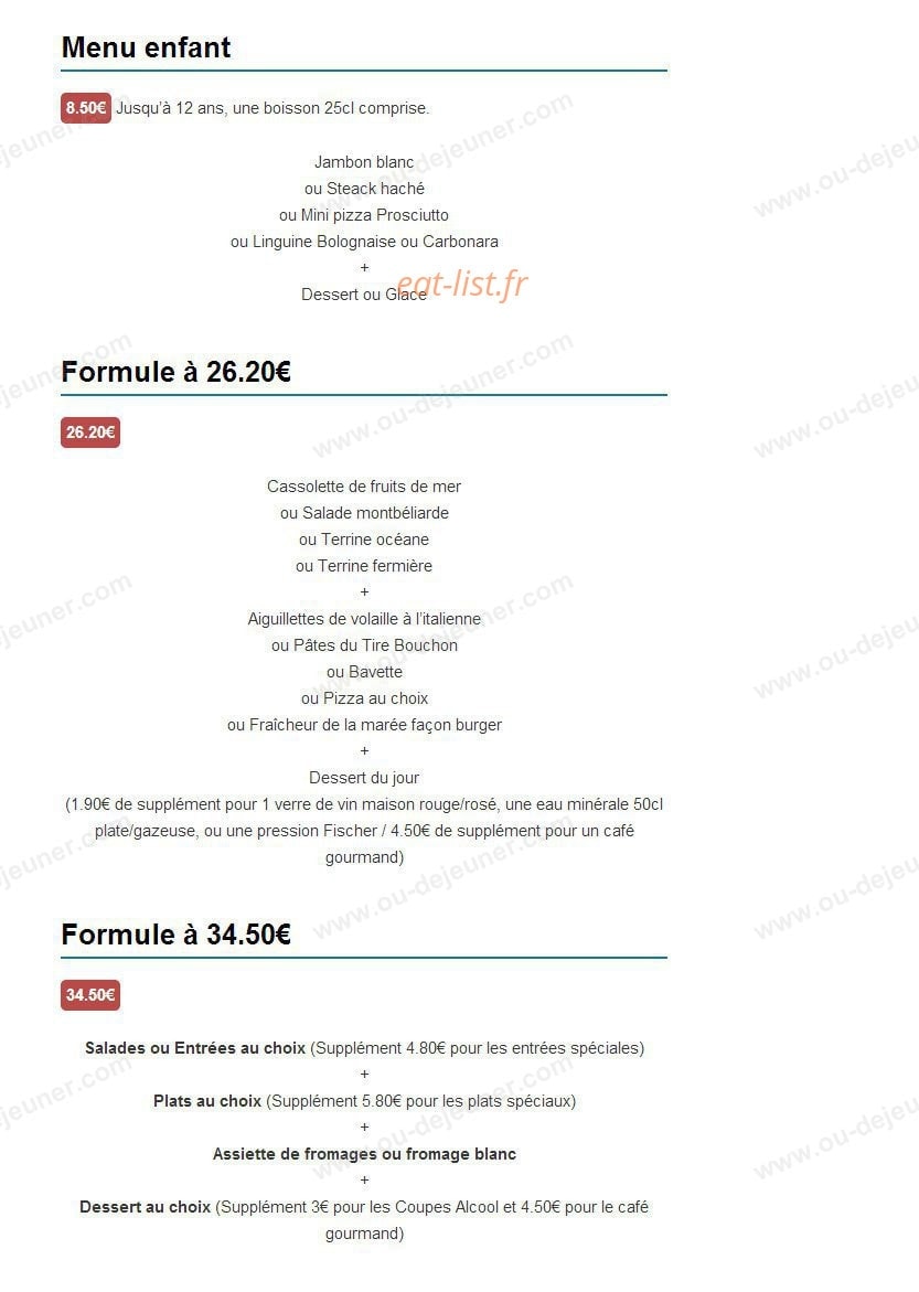 Le Tire Bouchon — carte page 2