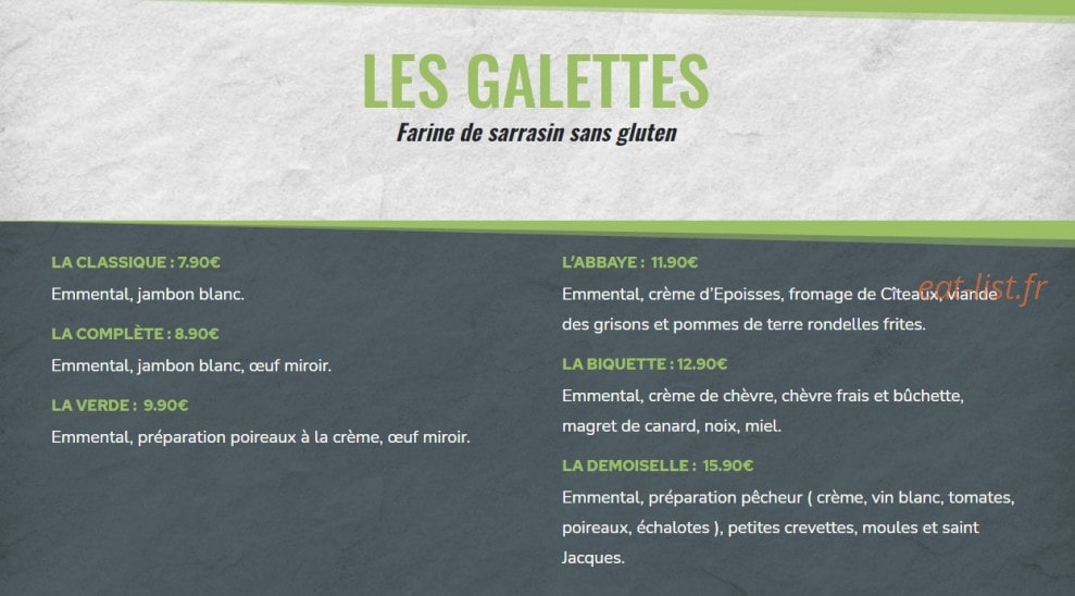 Quetign'eat — carte page 5