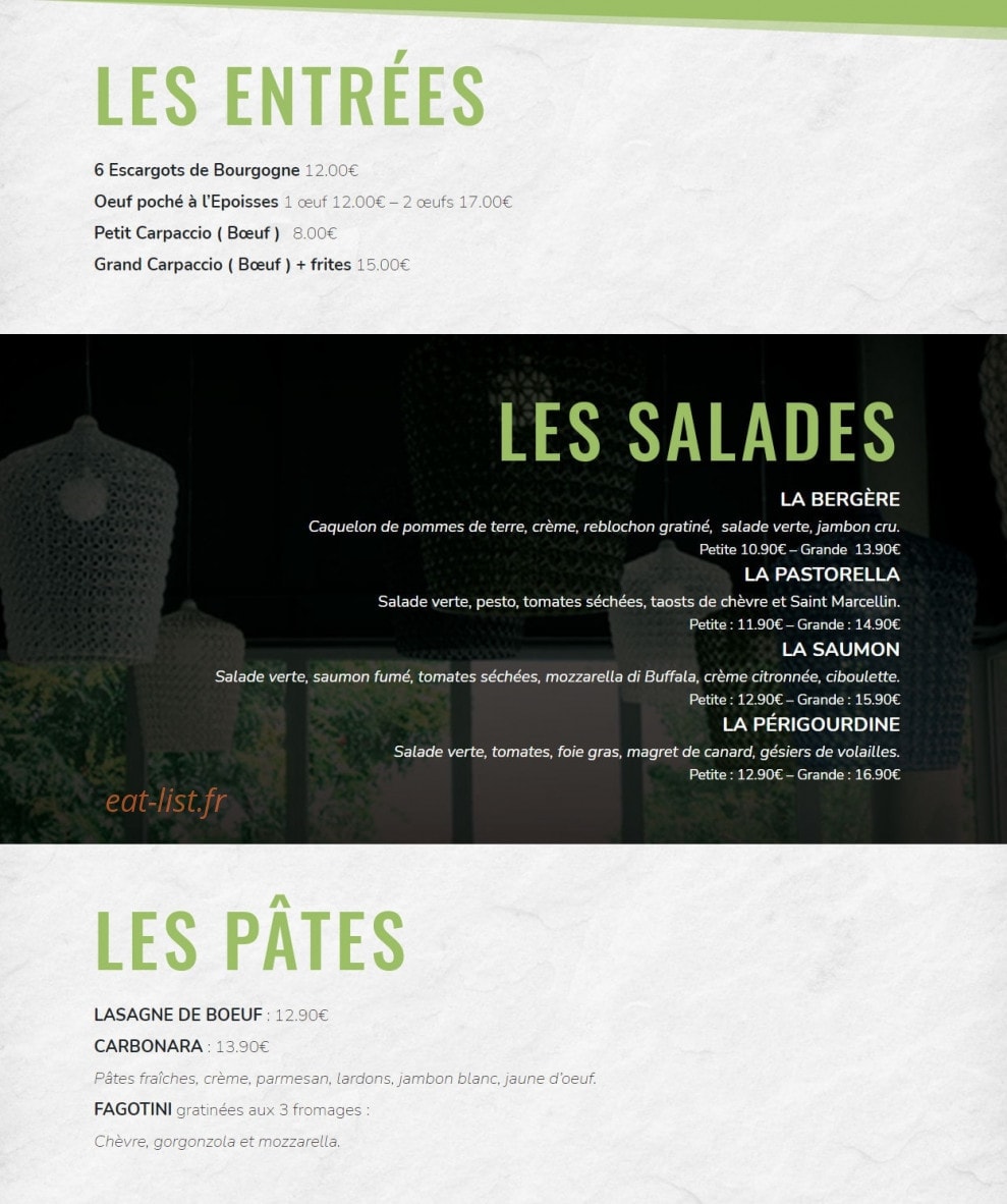 Quetign'eat — carte page 2
