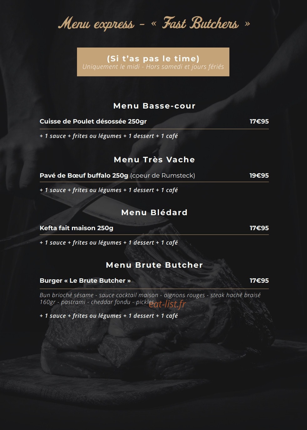 Tomah'Grill — carte page 6