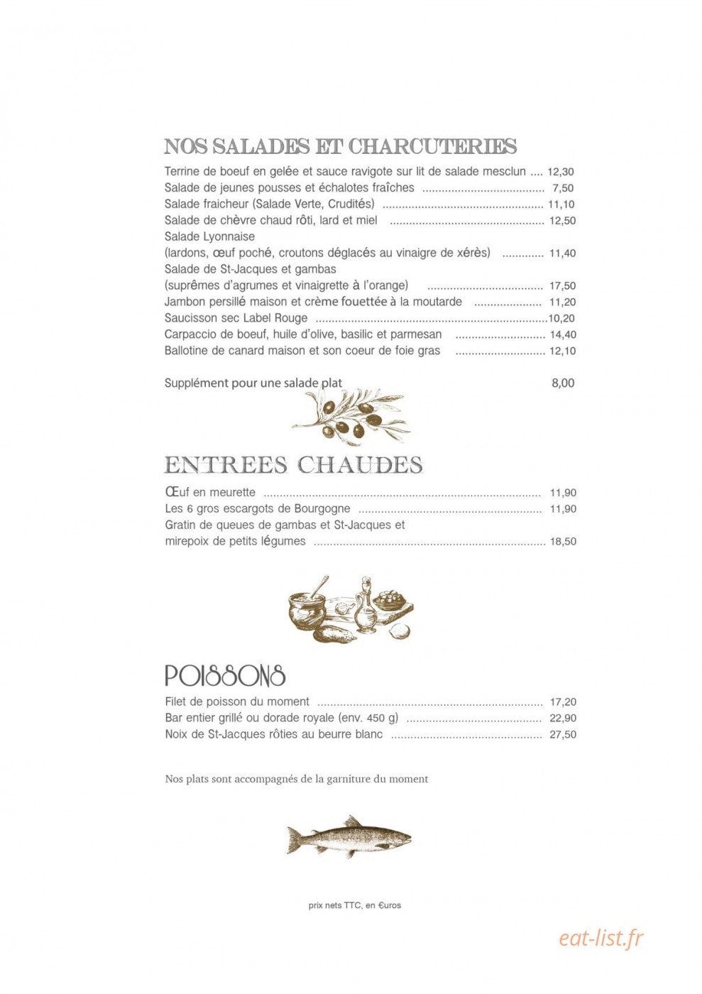 La Flambée — carte page 2
