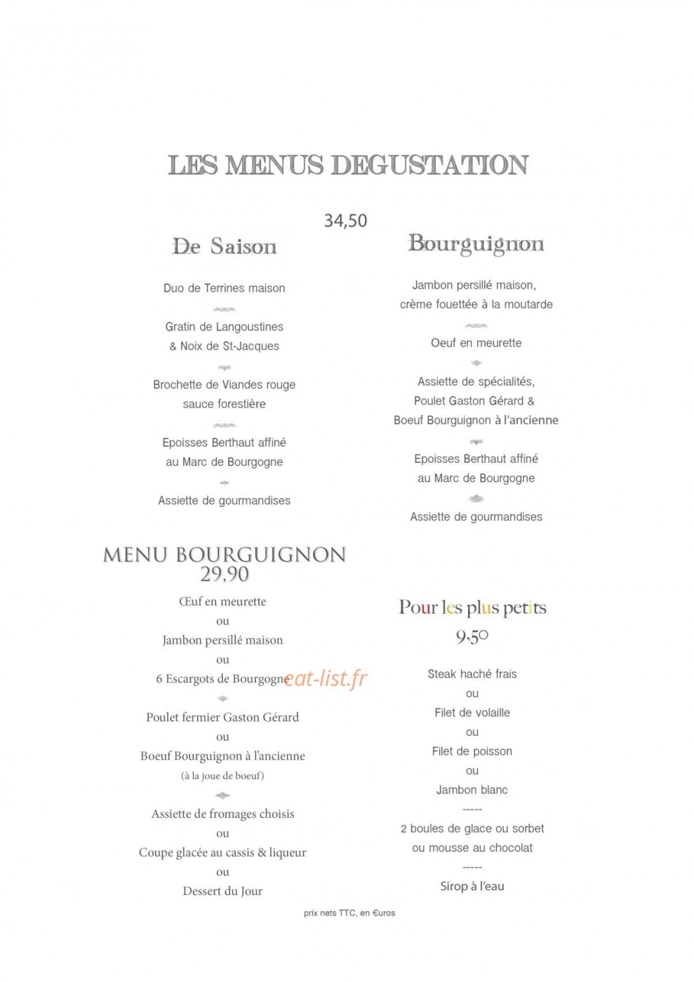 La Flambée — carte page 4