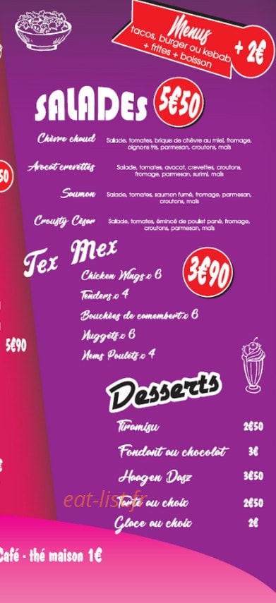 Pizz-Burger — carte page 4