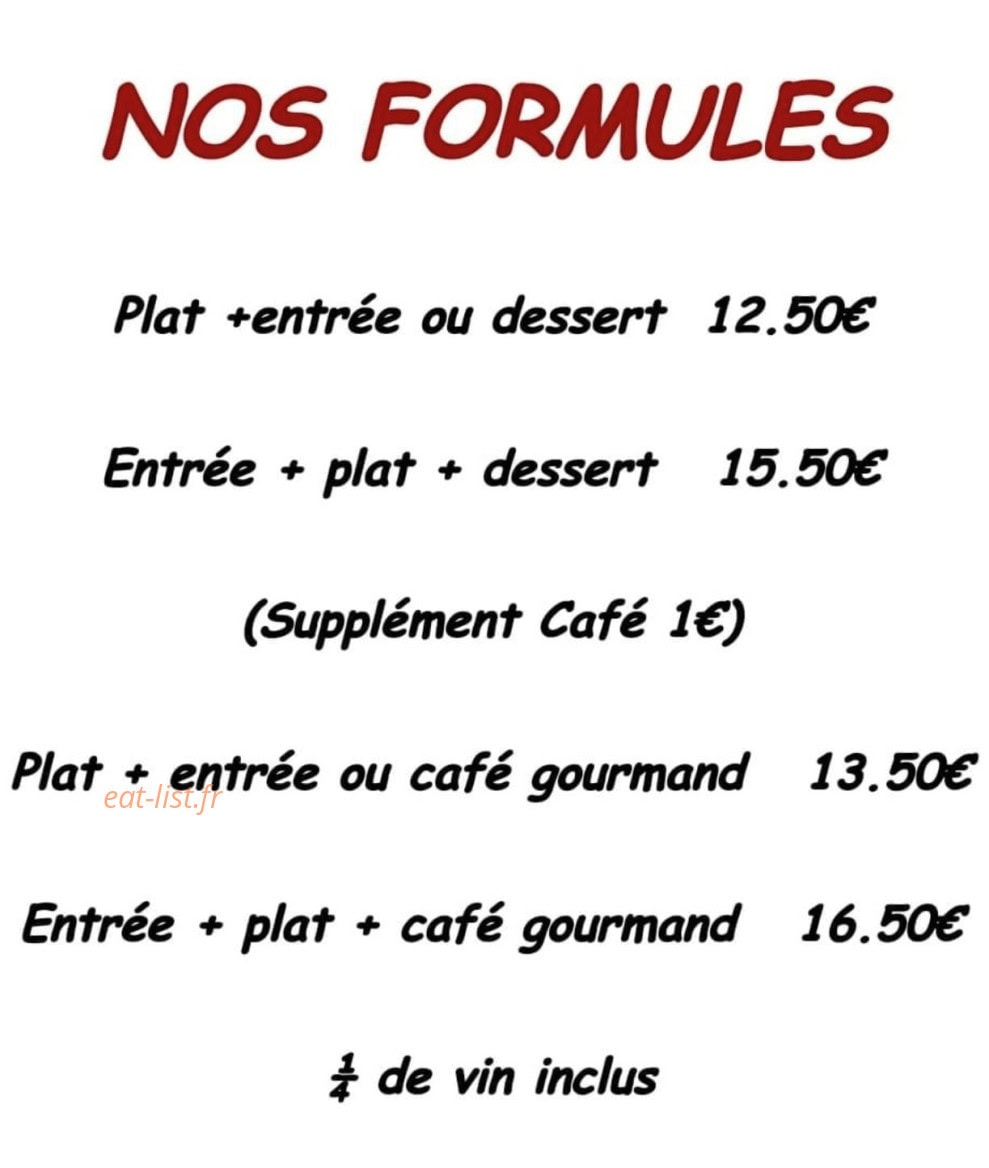Le Relais de Cîteaux — carte page 1