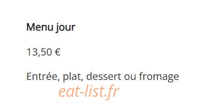Le Café du Centre — carte page 1