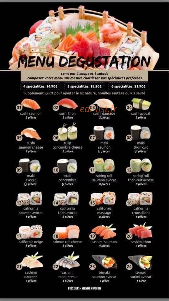 Ace Sushi — carte page 2