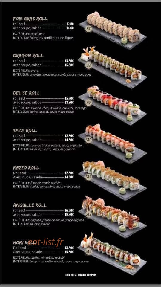 Ace Sushi — carte page 14