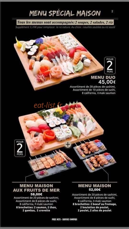 Ace Sushi — carte page 5