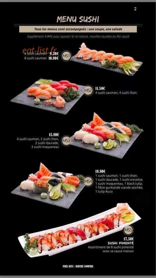Ace Sushi — carte page 10