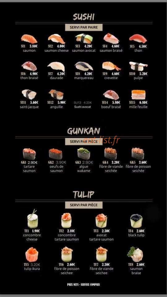 Ace Sushi — carte page 12