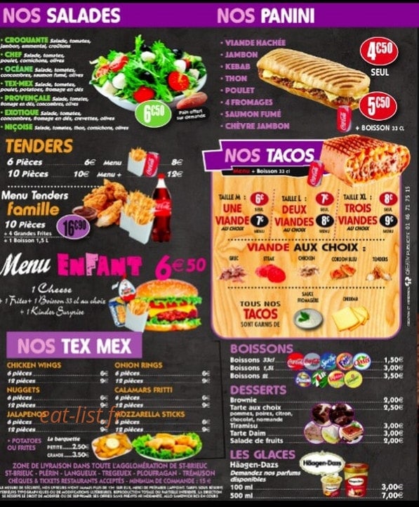 Allo Pizza — carte page 8