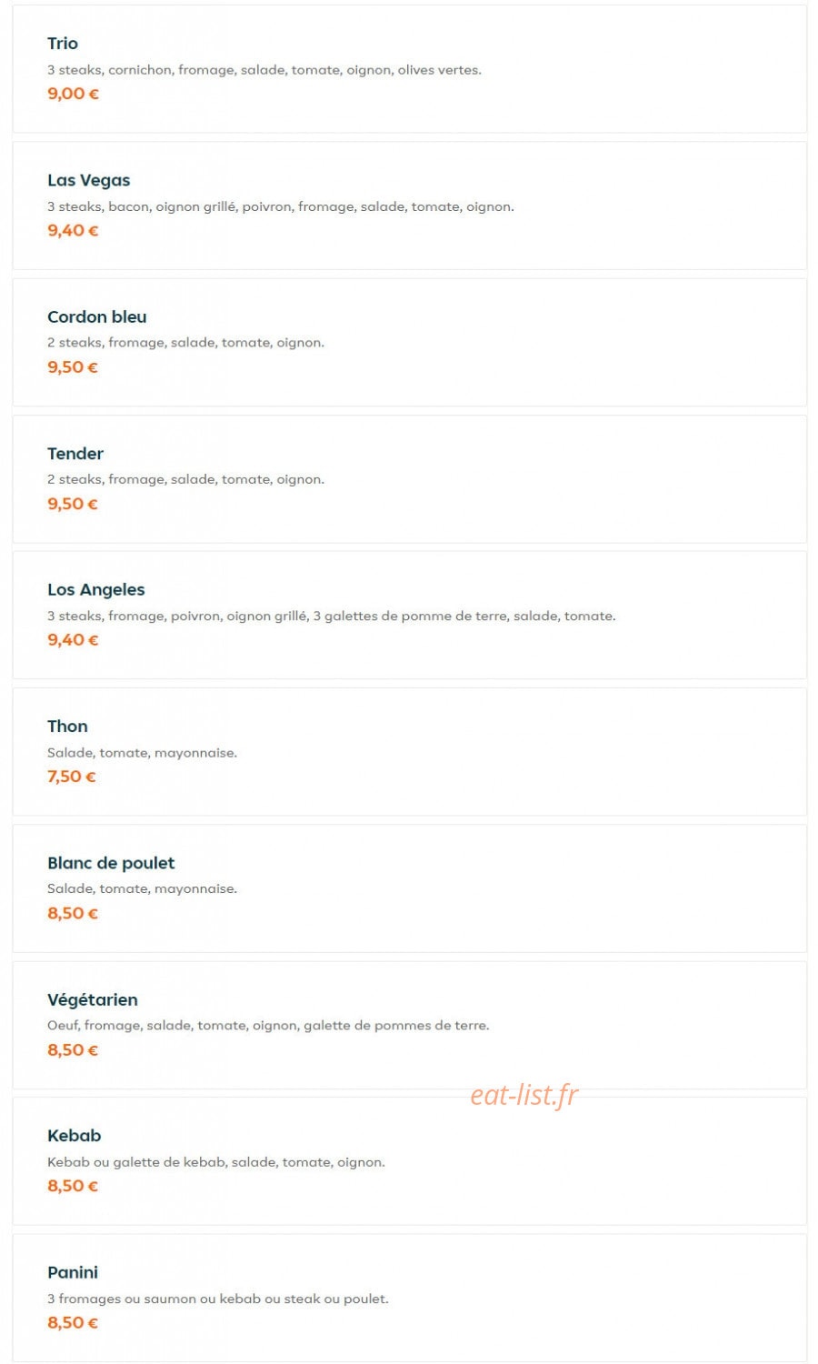 Allo Tacos — carte page 5