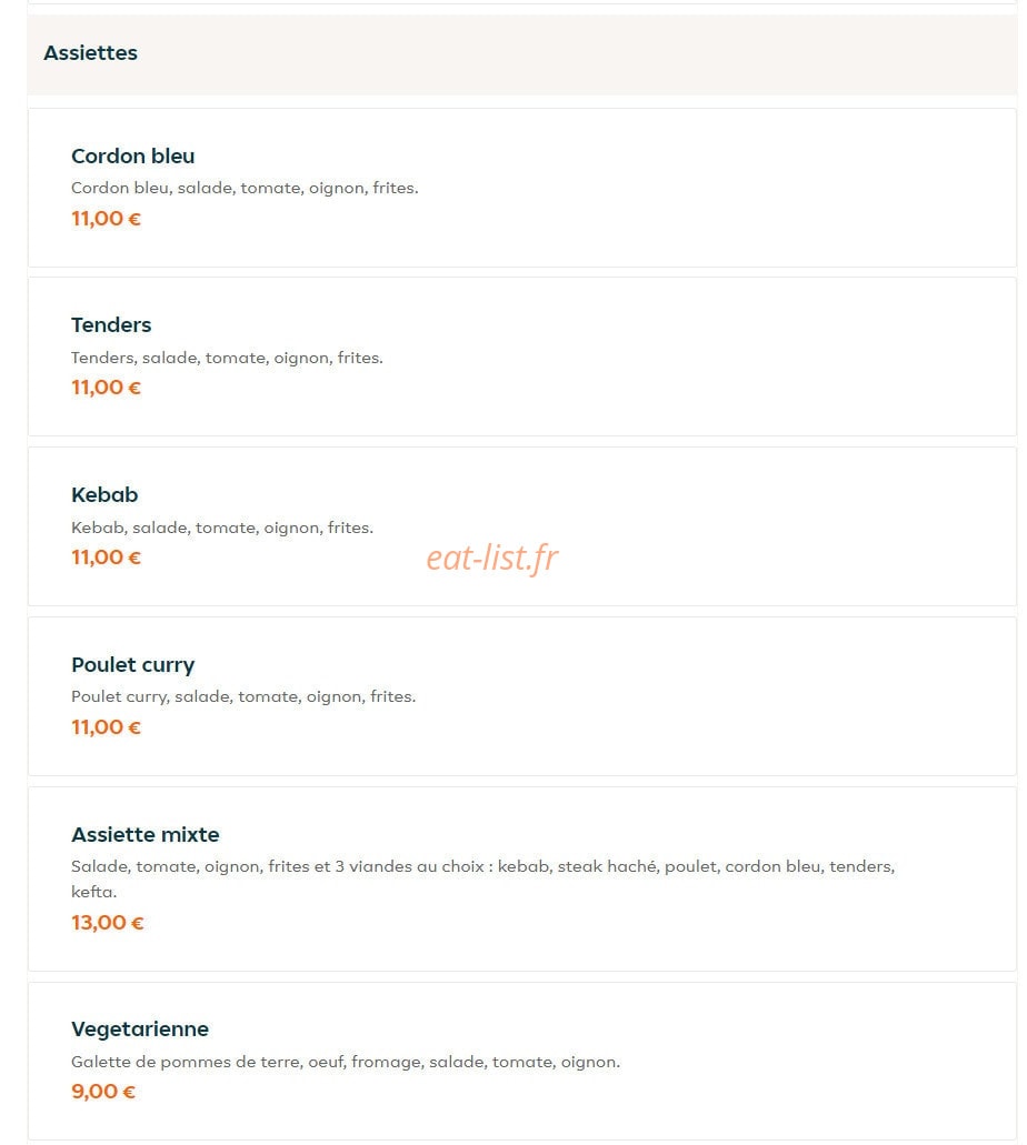 Allo Tacos — carte page 10
