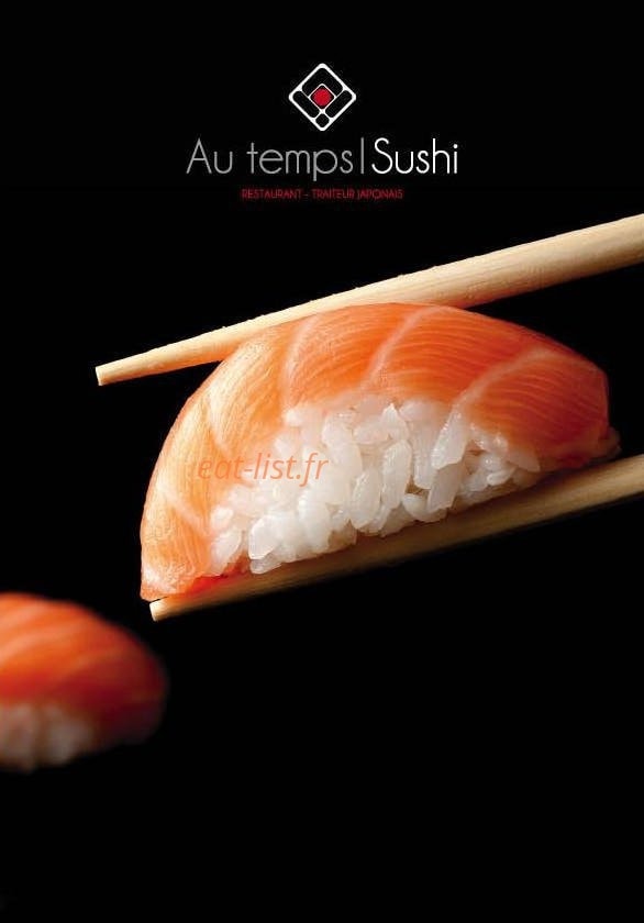 Au temps Sushi — carte page 1