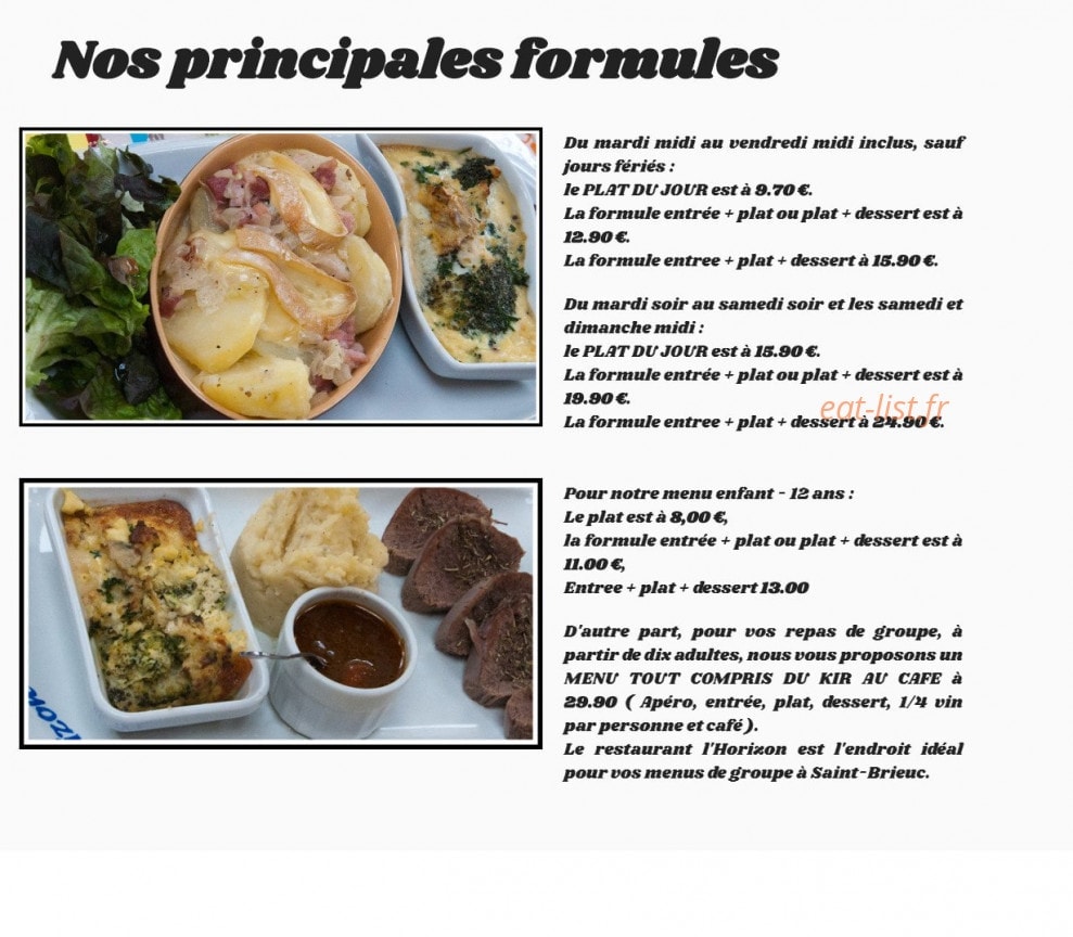 L' horizon — carte page 1