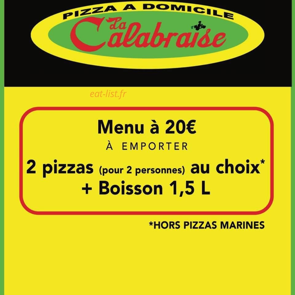 La Calabraise — carte page 1