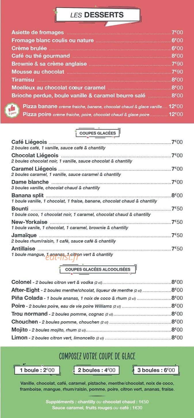 La Pasta Tchouta — carte page 3
