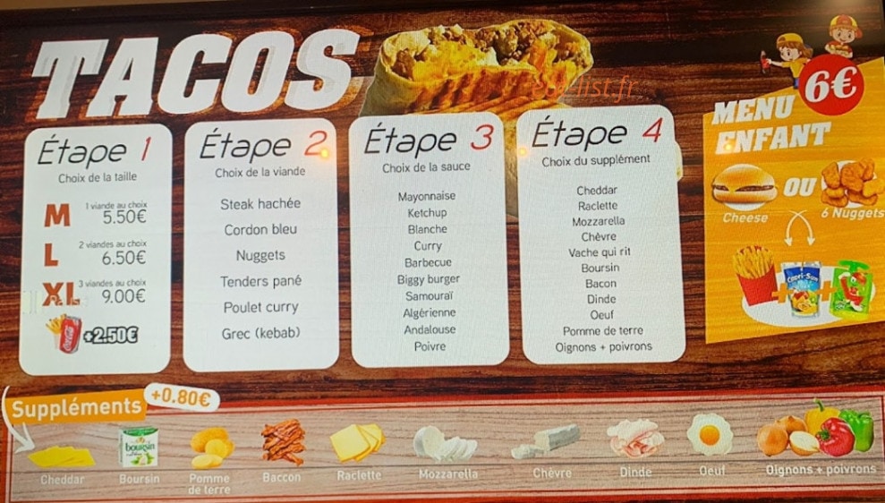 Mac doner — carte page 2