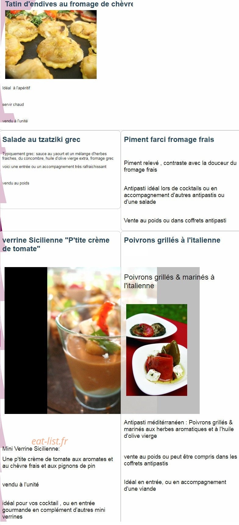 Pastilla tempura — carte page 1