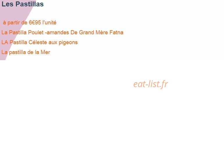 Pastilla tempura — carte page 6