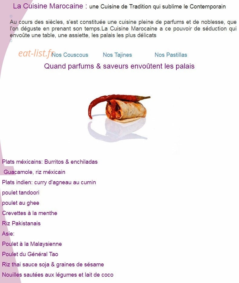 Pastilla tempura — carte page 3