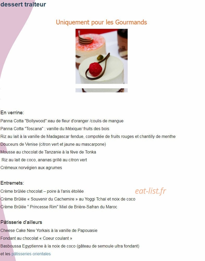 Pastilla tempura — carte page 7