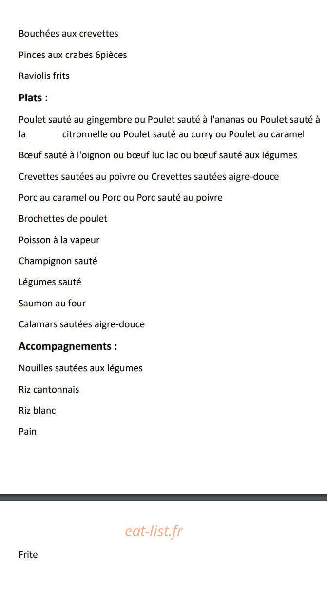 Restaurant Vietnamien — carte page 6