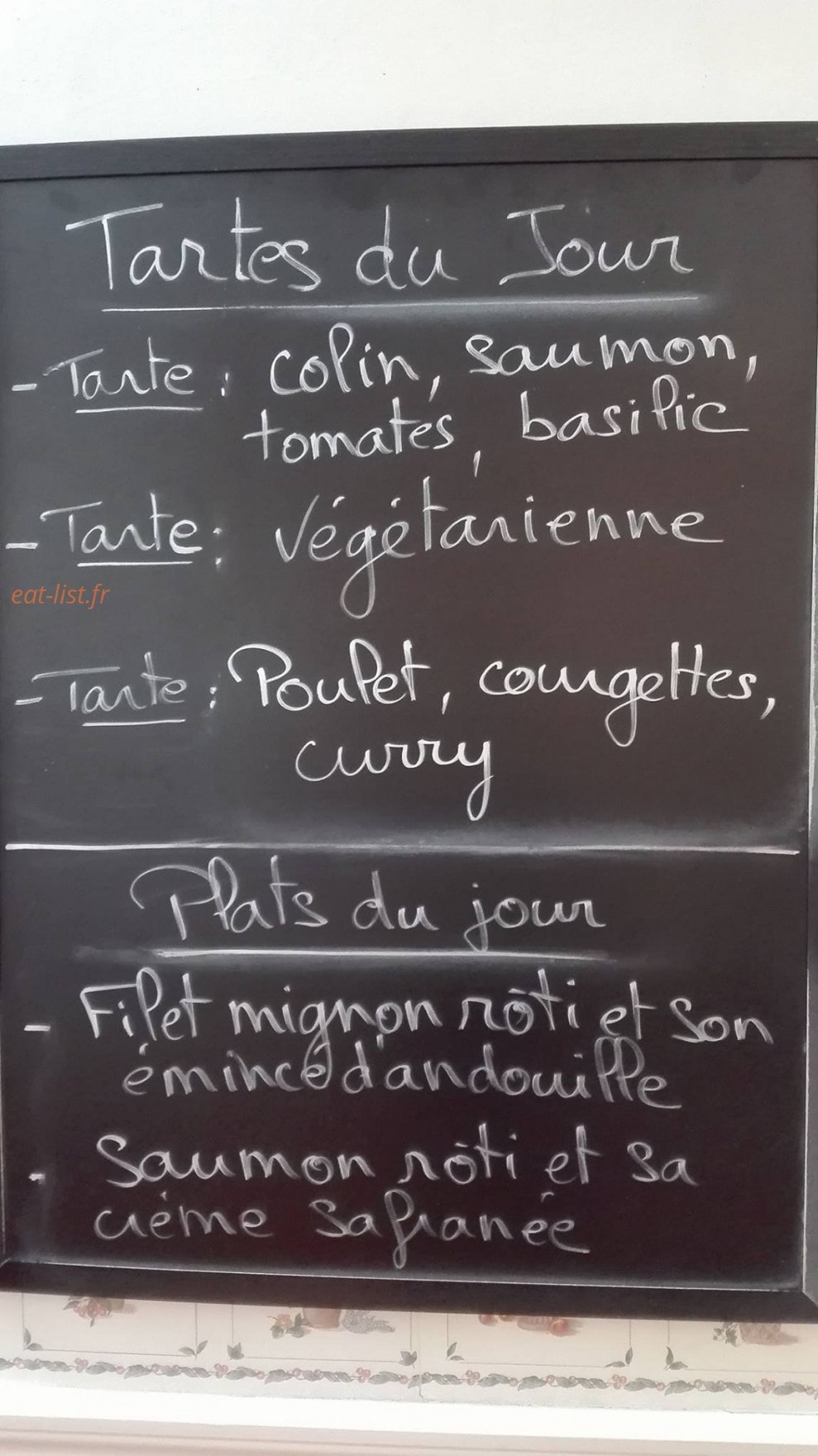 Sucré Salé — carte page 1