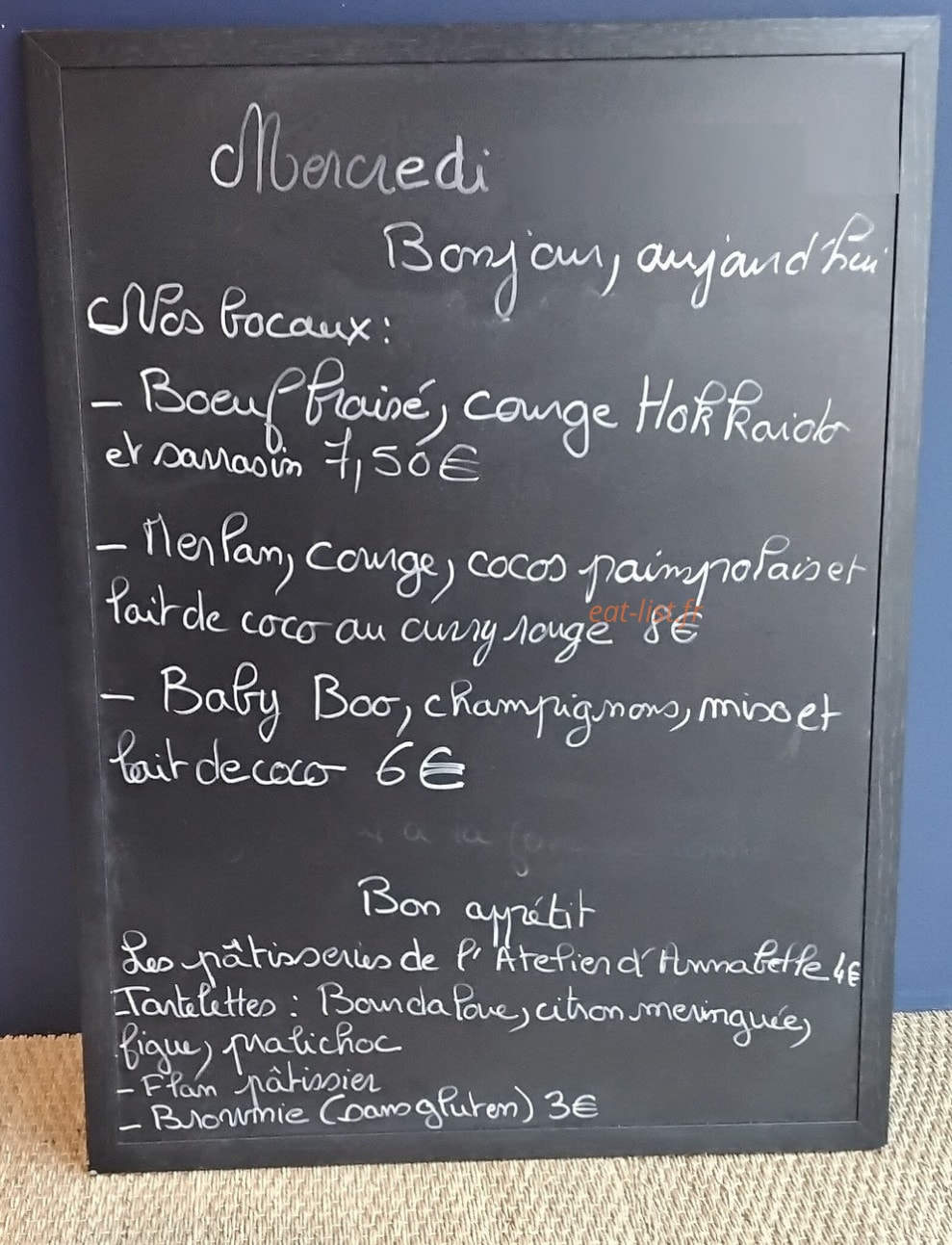 Trug' cantine bretonne — carte page 1